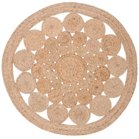 Safavieh 10 x 10 ft. Natural Fiber Hand Woven Round Area Rug, Natural NFB248A-10R